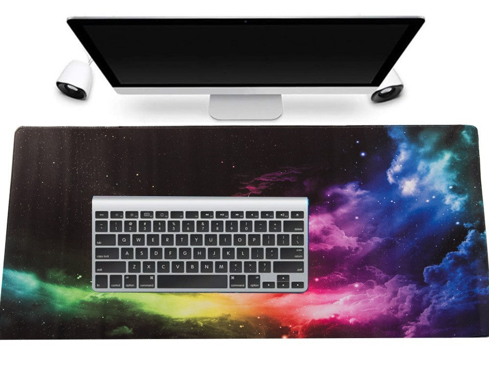 Gaming Mauspad XXL 80x30 Cosmos Groß Schreibtisch Unterlage Rutschfest