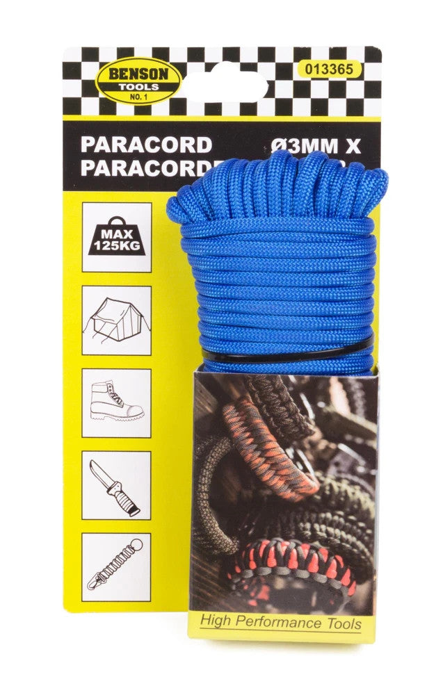 Paracord 3mm 15m Seil Outdoor Camping 125kg Farbmix 1 Stück