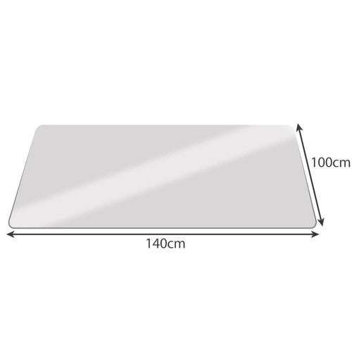 Bodenschutzmatte 100x140 cm Stuhlunterlage Bürostuhl Matte Transparent Ruhhy