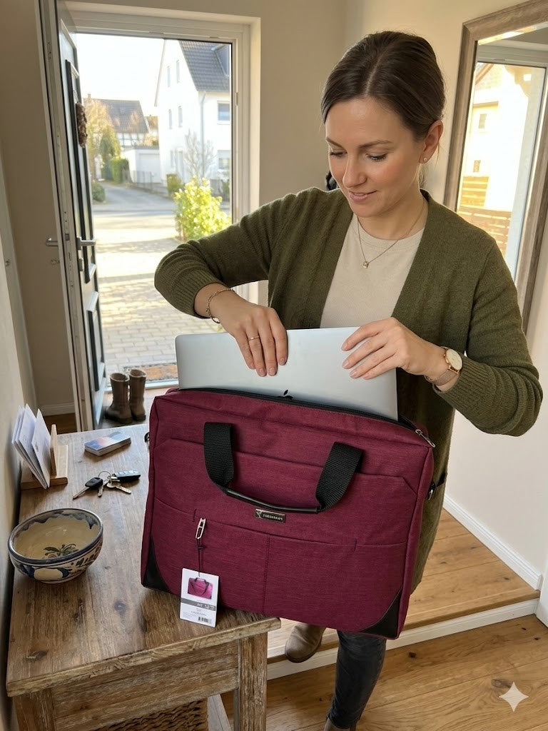Vegmann 17,3" Laptop Tasche – Robustes und Stilvolles Design