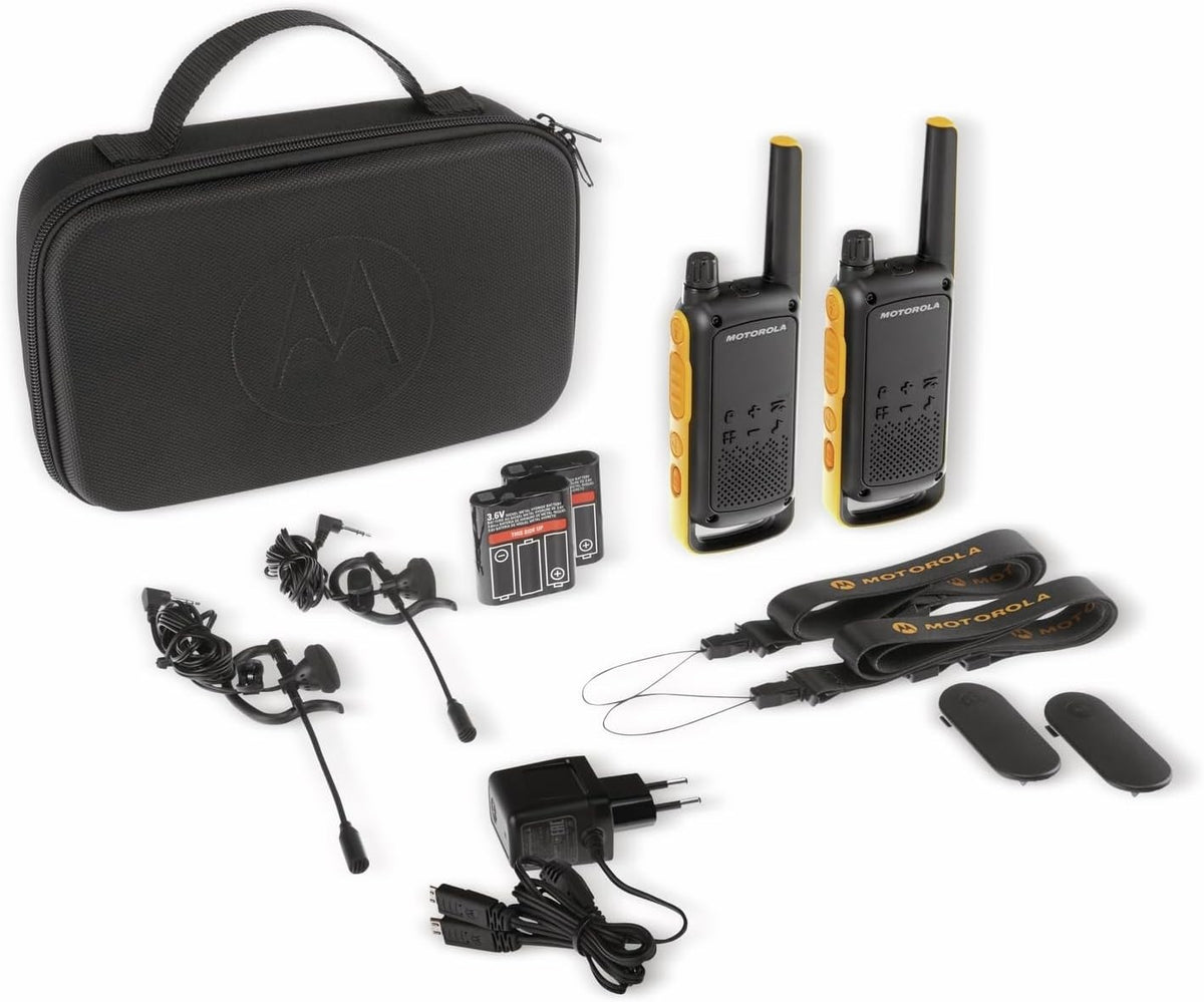 Motorola T82 Walkie Talkie 2er Set PMR446 10km VOX Funkgerät Outdoor