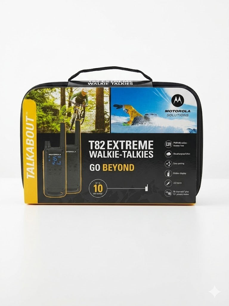 Motorola T82 Walkie Talkie 2er Set PMR446 10km VOX Funkgerät Outdoor