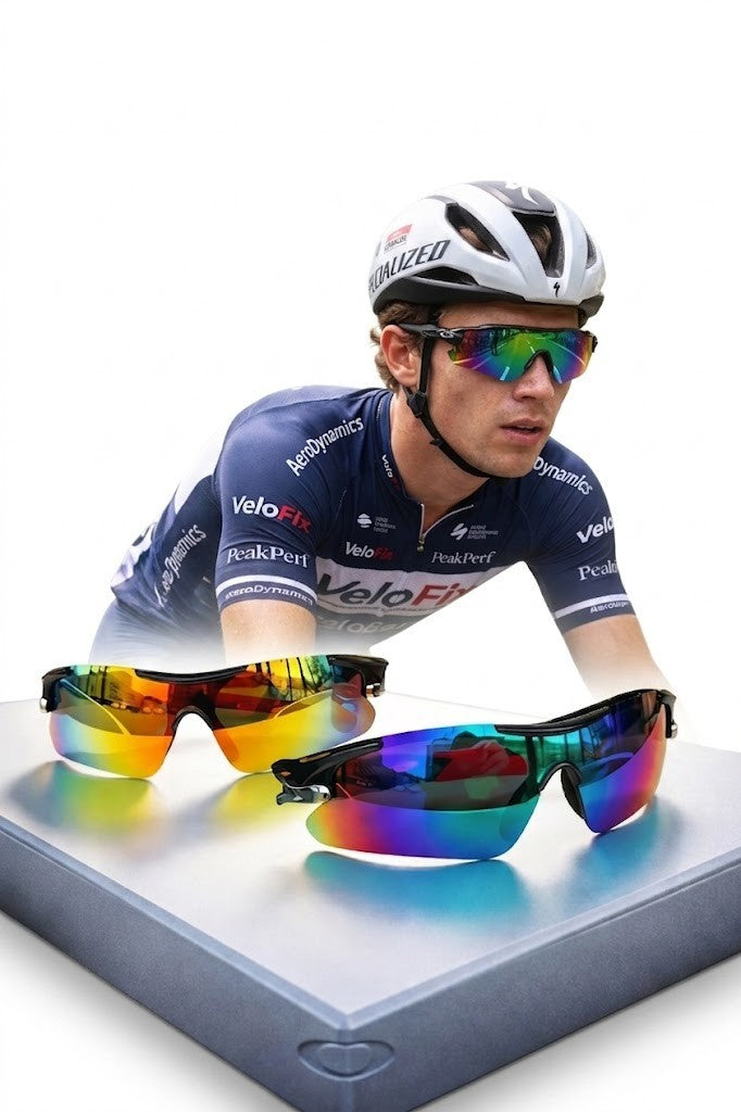 Sonnenbrille Sport polarisiert 2 Stück UV400 Herren Damen Fahrradbrille
