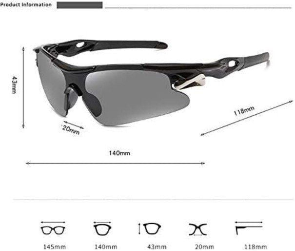 Sonnenbrille Sport polarisiert 2 Stück UV400 Herren Damen Fahrradbrille