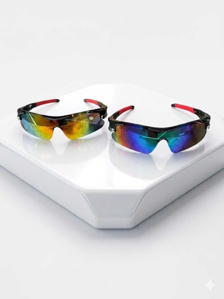 Sonnenbrille Sport polarisiert 2 Stück UV400 Herren Damen Fahrradbrille