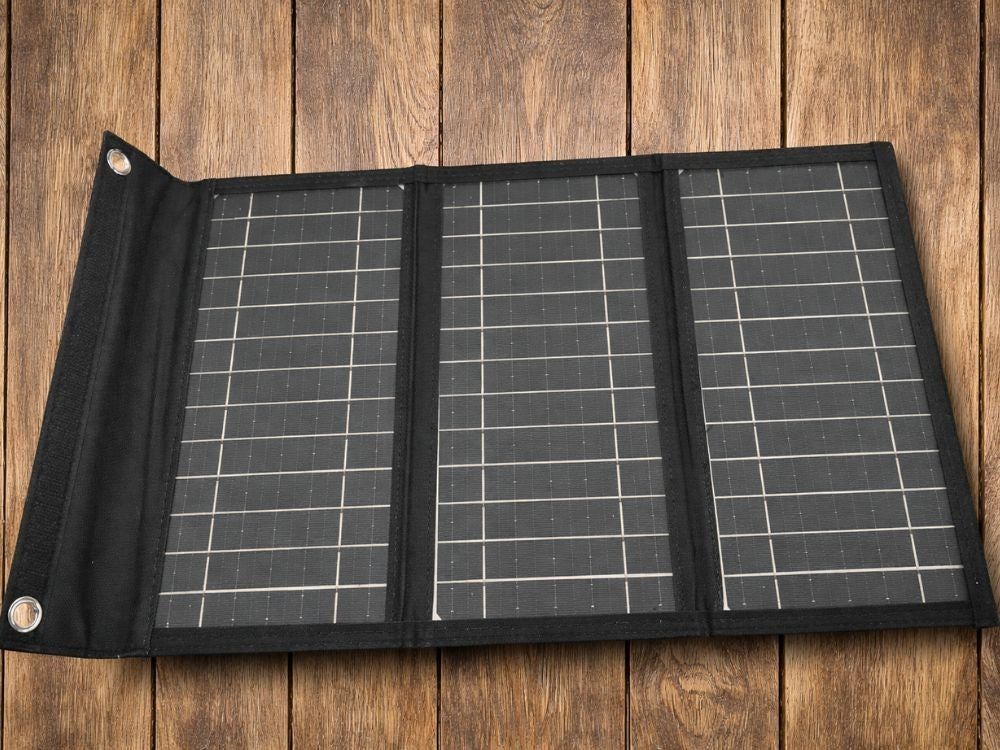 Solarpanel 20W faltbar USB-C Ladegerät für Handy Powerbank Camping Outdoor