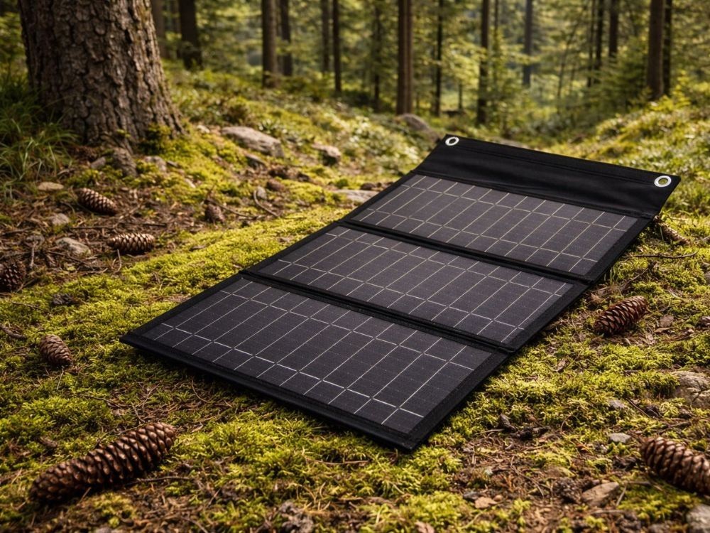 Solarpanel 20W faltbar USB-C Ladegerät für Handy Powerbank Camping Outdoor