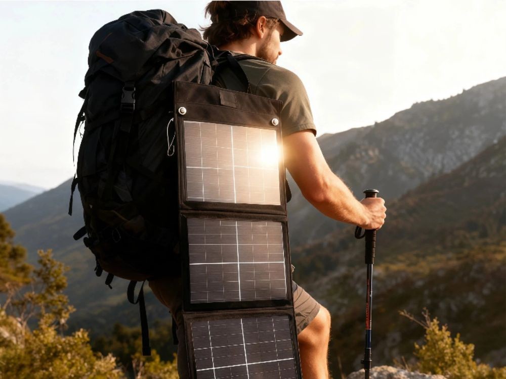 Solarpanel 20W faltbar USB-C Ladegerät für Handy Powerbank Camping Outdoor
