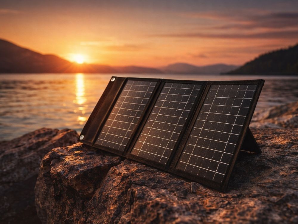 Solarpanel 20W faltbar USB-C Ladegerät für Handy Powerbank Camping Outdoor