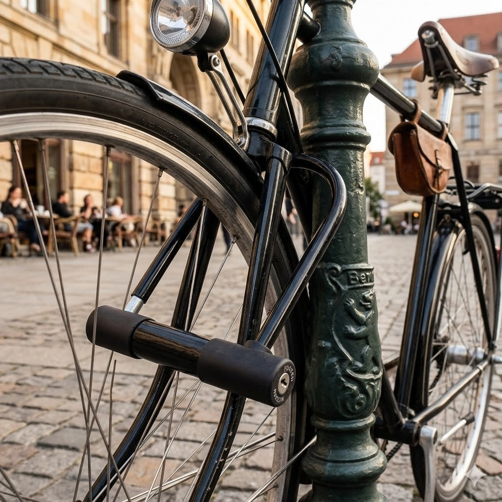 Bügelschloss U-Schloss 150x180mm Stahl mit Schlüssel Diebstahlschutz für Fahrrad