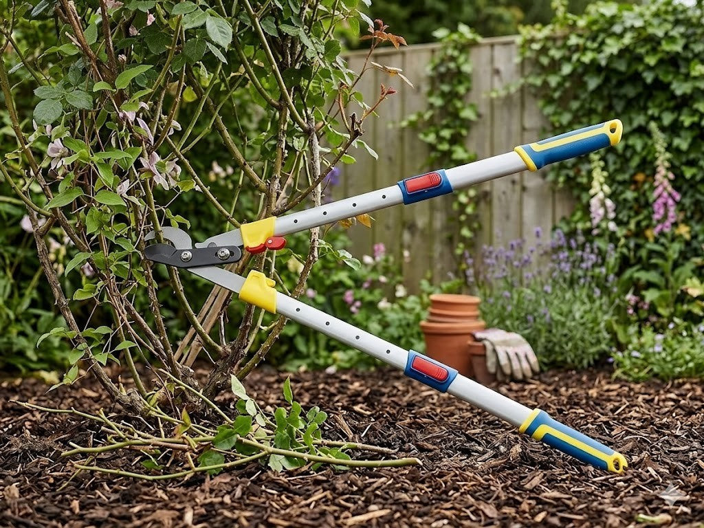 Bypass Teleskop Astschere 85cm Baumschere Garten 40mm präziser Schnitt