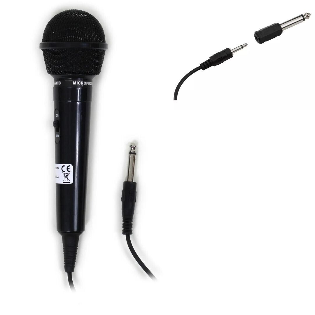 Dynamisches Mikrofon 3,5mm Klinke Handmikrofon mit Adapter
