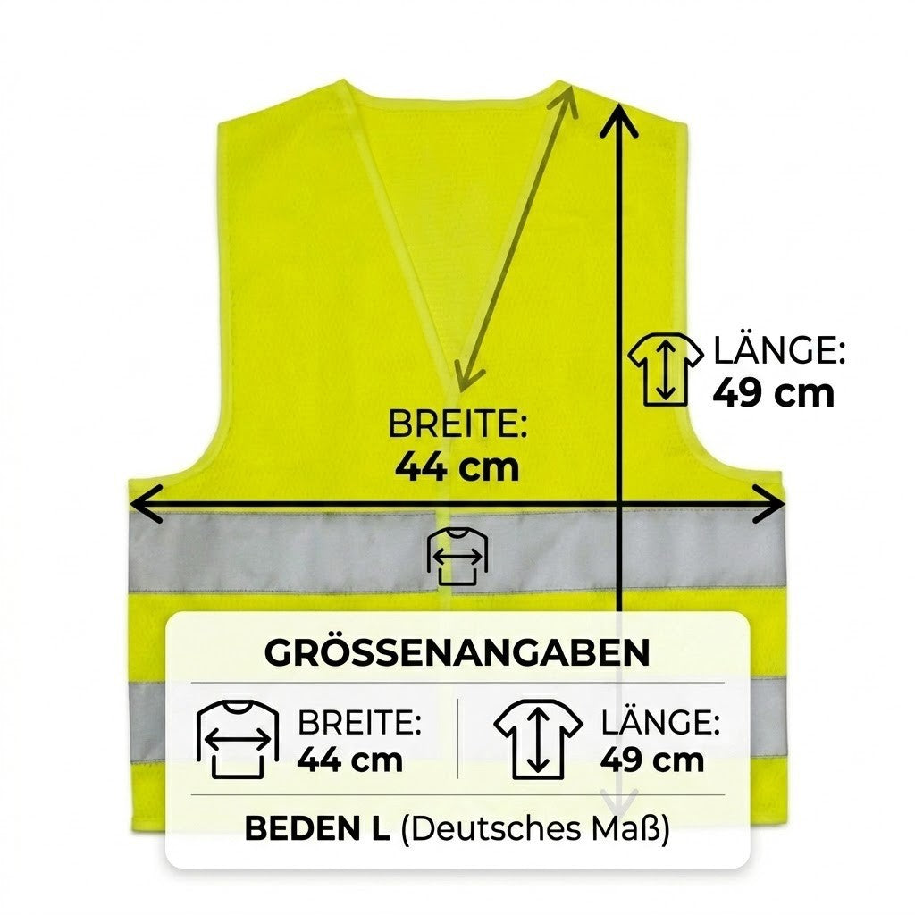 Kinder Warnweste reflektierend grün Sicherheitsweste Sichtbarkeit