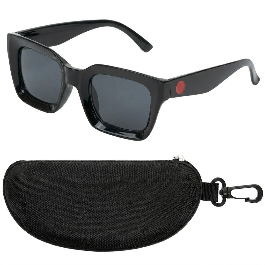 Unisex Sonnenbrille UV400 Kunststoff leicht mit EVA Etui