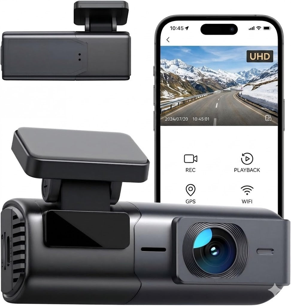 Dashcam 2.5K WLAN Autokamera 170° Nachtsicht Parküberwachung