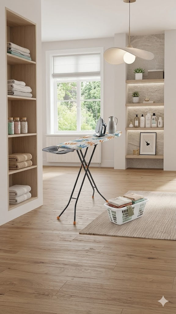 ALSU Dampfbügelbrett höhenverstellbar 105x30cm Bügelbrett