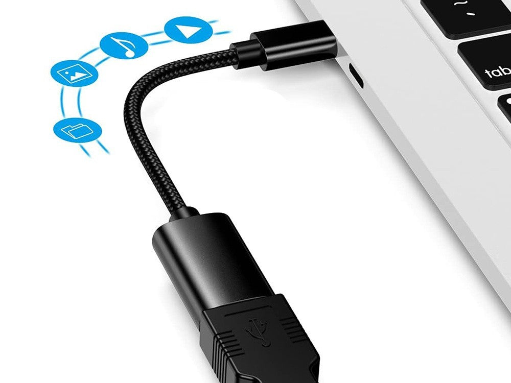 USB-C auf USB-A 3.0 Adapter OTG 11cm Kabel Datenübertragung