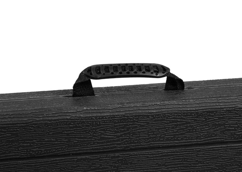 Klappbarer Gartentisch 180cm HDPE Koffertisch Campingtisch Partytisch Schwarz