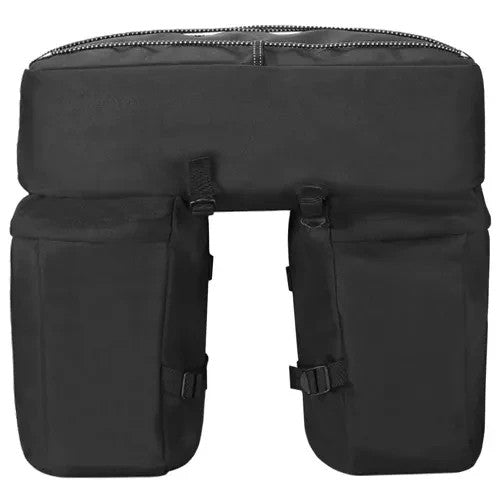 60L Fahrrad Doppeltasche Gepäckträger Satteltasche Wasserdicht Schwarz