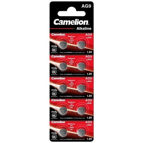 Camelion AG0 - AG12 / LR43 Knopfzellen Batterien 10er Set 1,5V Alkaline – Für Uhren, Taschenrechner und Elektronik