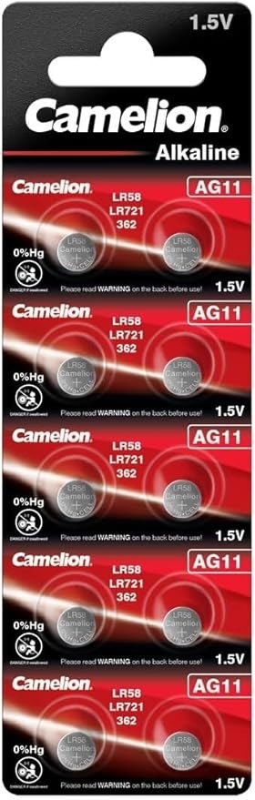Camelion AG0 - AG12 / LR43 Knopfzellen Batterien 10er Set 1,5V Alkaline – Für Uhren, Taschenrechner und Elektronik