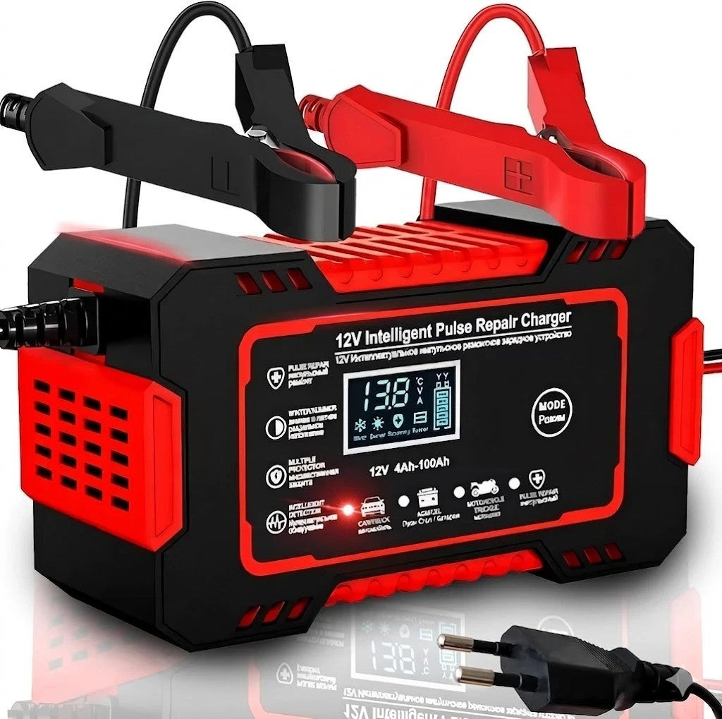 Batterieladegerät 12V 24V 10A Auto Ladegerät LCD Reparatur