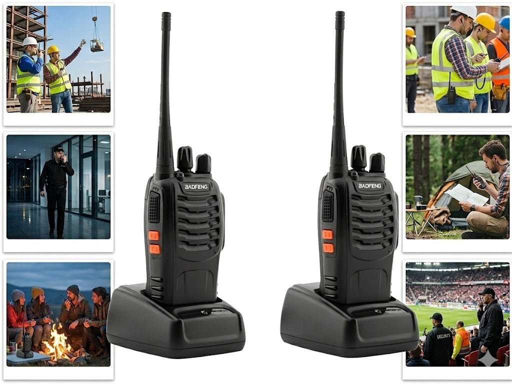 2x Baofeng BF-888S Funkgerät Walkie Talkie PMR Set