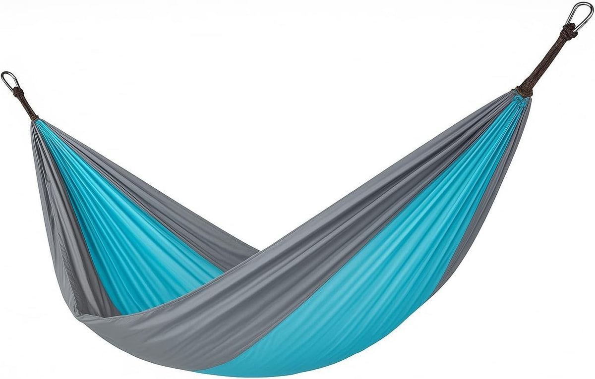 Ultraleichte Hängematte 275x140 cm Reisehängematte Camping Outdoor bis 200 kg inkl Karabiner