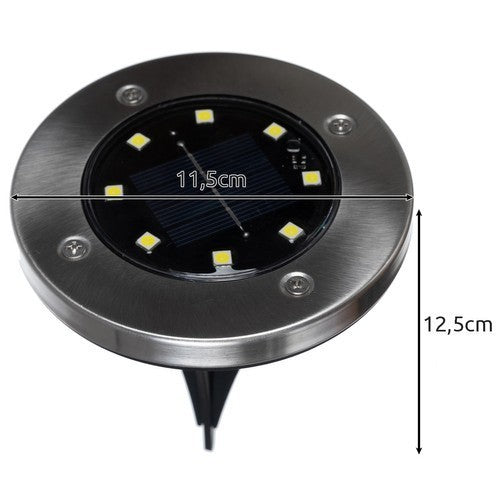 Solar Gartenleuchten LED Außenleuchte IP65 kaltweiß 1/12 Stück