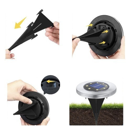 Solar Gartenleuchten LED Außenleuchte IP65 kaltweiß 1/12 Stück