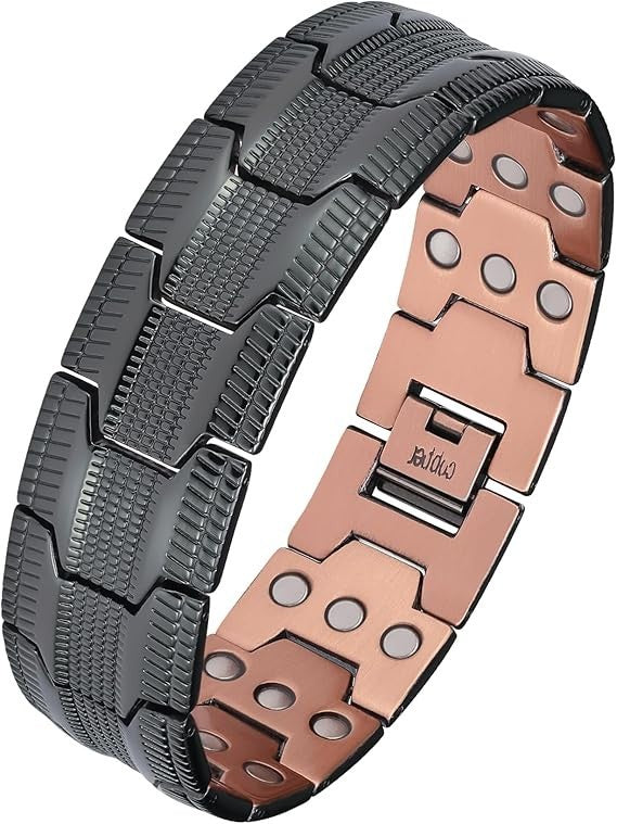 Kupfer Magnetarmband Herren verstellbar Magnet Armband Geschenkbox