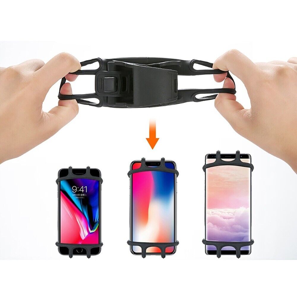 Fahrrad Handyhalterung aus Silikon – Universal Lenkerhalter für Smartphones von 4 bis 6,5 Zoll für Fahrrad und Motorrad