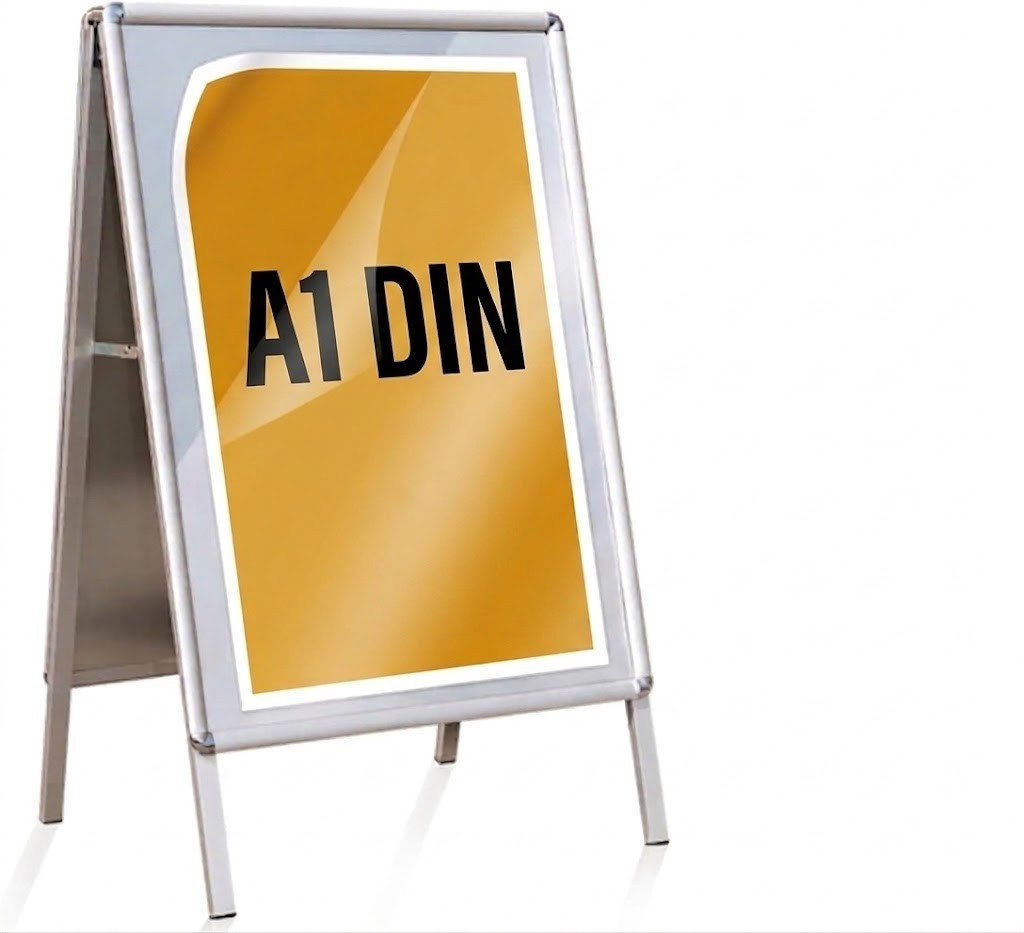 Kundenstopper DIN A1 doppelseitig Alu Werbeständer Posterständer