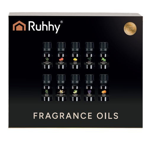 RUHHY Duftöl Set 10x15ml – Duftöle für Diffusor, Luftbefeuchter und Aromabrenner