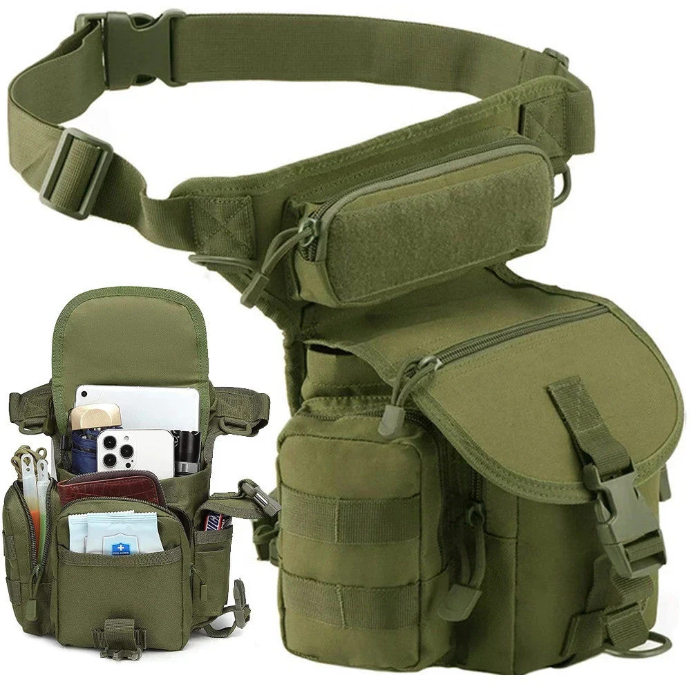 Taktische Beintasche Outdoor Motorrad Hüfttasche Molle Camping Wandern