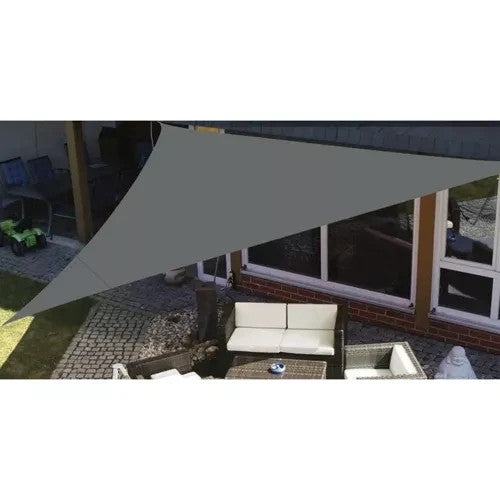 Sonnensegel 3x3x3m Dreieckig Sonnenschutz UV Schutz Garten Terrasse Grau