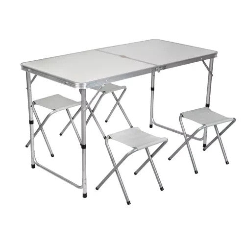 Campingtisch Klapptisch Campingset Falttisch 4 Stühle Koffertisch Outdoor