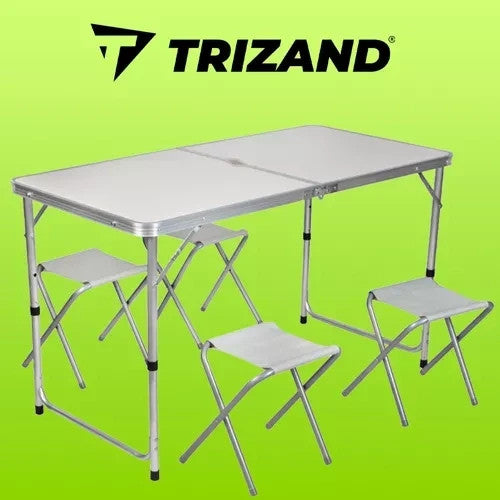 Campingtisch Klapptisch Campingset Falttisch 4 Stühle Koffertisch Outdoor