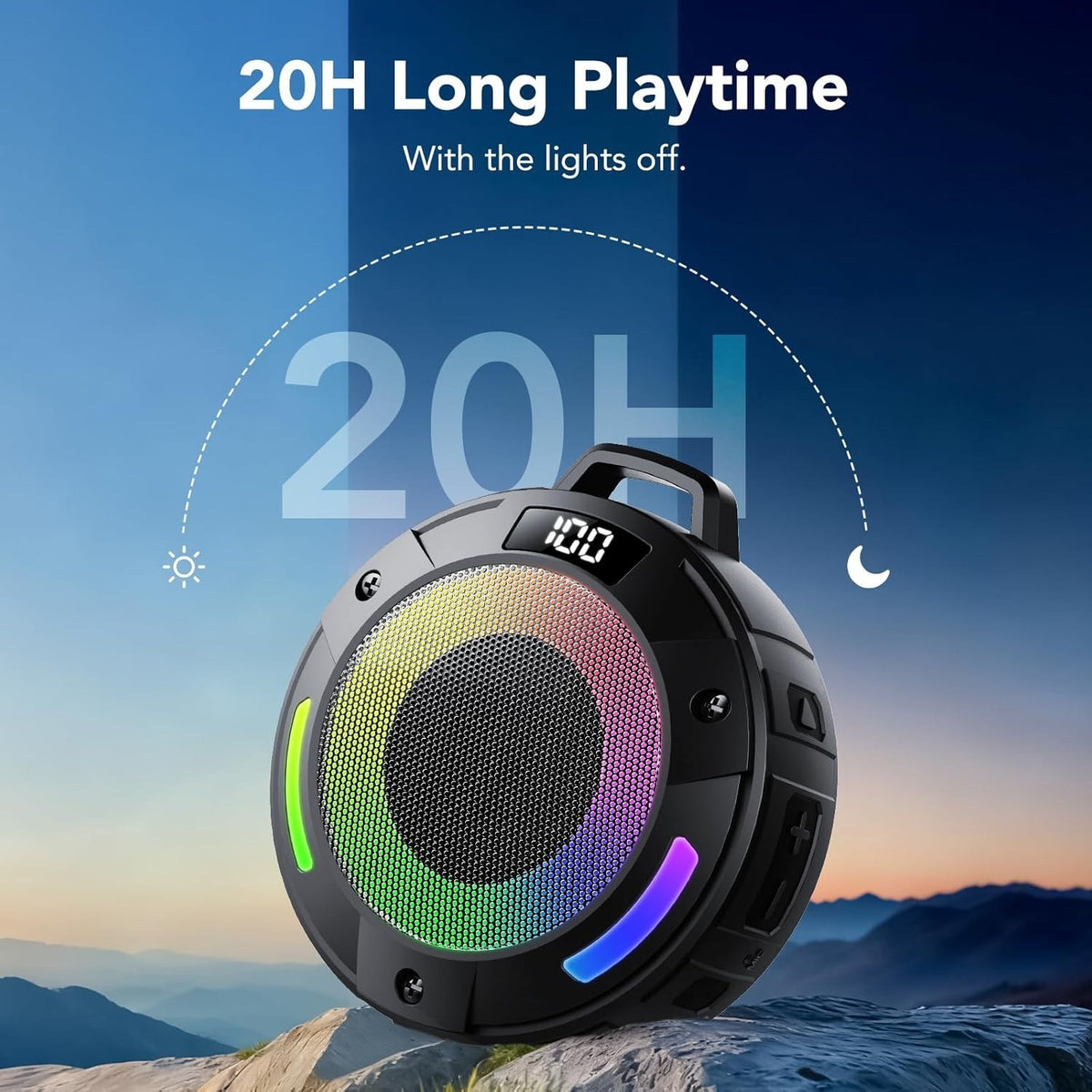 Bluetooth Lautsprecher IP68 Wasserdicht TWS Musikbox 20H Akku