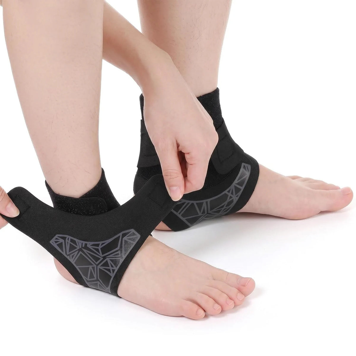 Knöchelbandage elastisch Fußbandage Sprunggelenk Sport Unisex