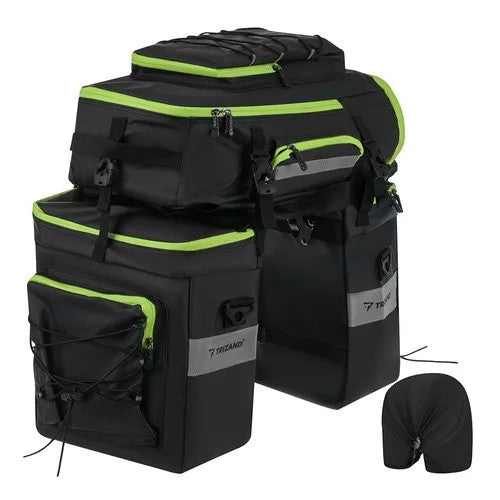 TRIZAND Fahrradtasche 65L 3in1 Gepäckträgertasche Rucksack wasserdicht