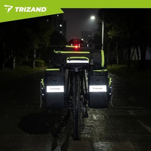 TRIZAND Fahrradtasche 65L 3in1 Gepäckträgertasche Rucksack wasserdicht