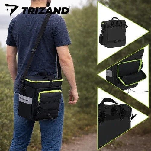 TRIZAND Fahrradtasche 65L 3in1 Gepäckträgertasche Rucksack wasserdicht