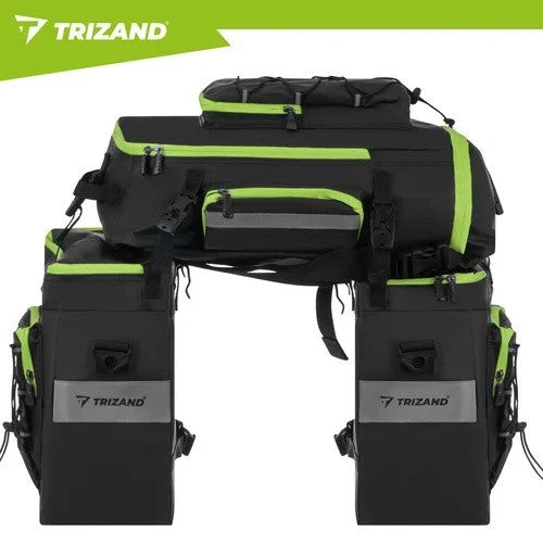 TRIZAND Fahrradtasche 65L 3in1 Gepäckträgertasche Rucksack wasserdicht