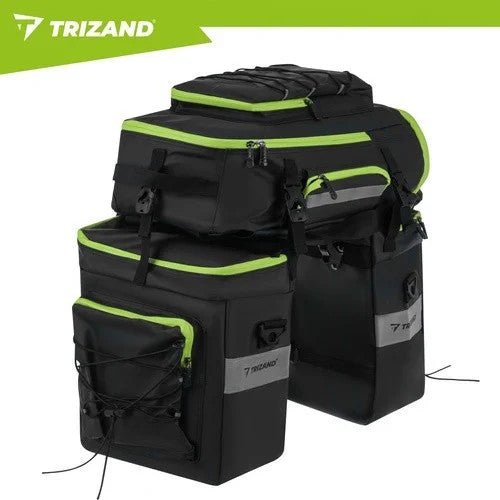 TRIZAND Fahrradtasche 65L 3in1 Gepäckträgertasche Rucksack wasserdicht