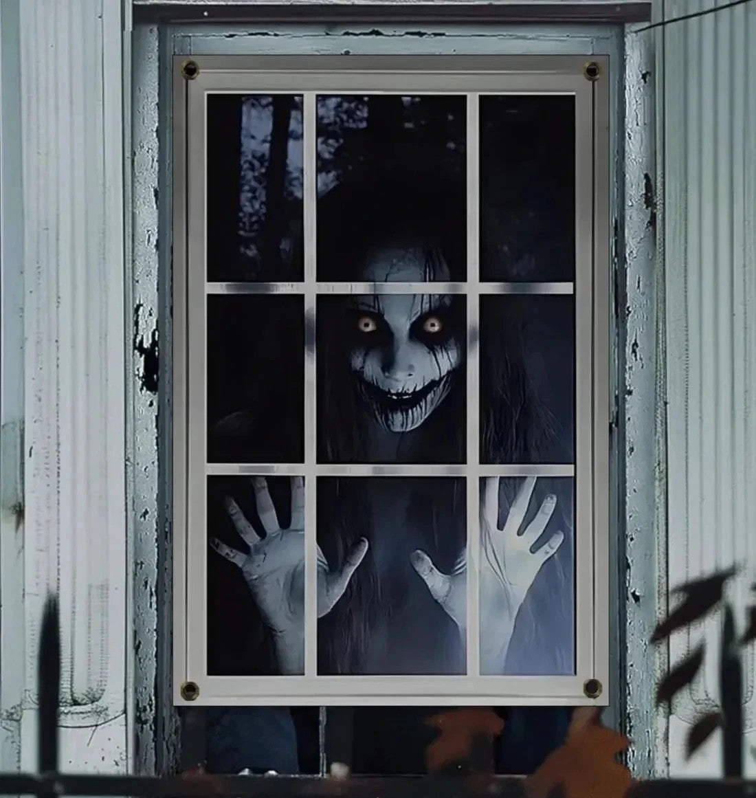 Halloween Fensterdeko 80x120cm Horror Fensterbild Gruseldeko Türdeko Party Deko