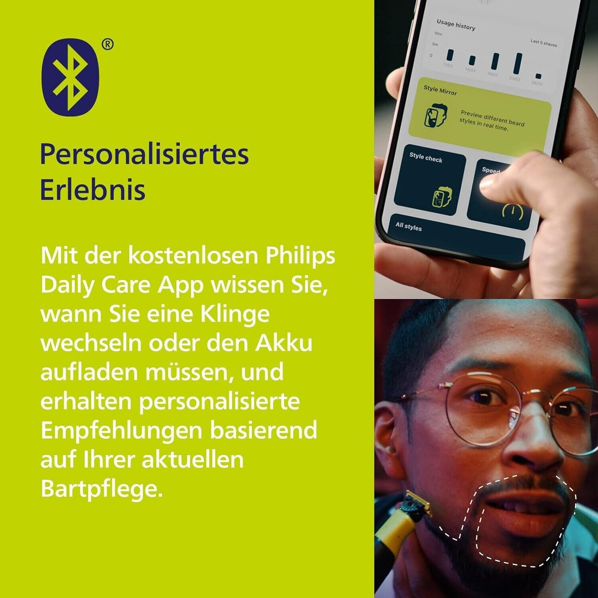 Philips OneBlade 360 Face+Body mit App-Anbindung Elektrischer Bartschneider neu