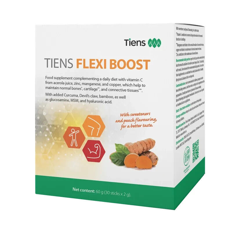Tiens Flexi Booster 30 Stick mit Glucosamin Hyaluronsäure Zink Mangan 30 x 2g