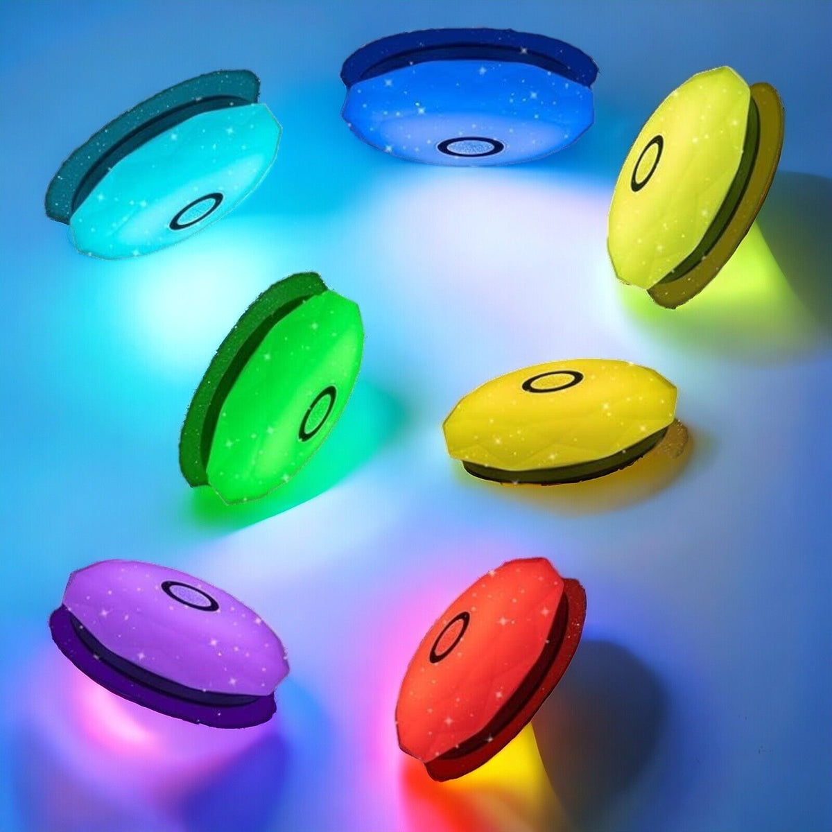 LED Deckenleuchte 24W RGB Dimmbar mit Fernbedienung – Deckenlampe 34 cm für Wohnzimmer, Schlafzimmer, Kinderzimmer und Küche