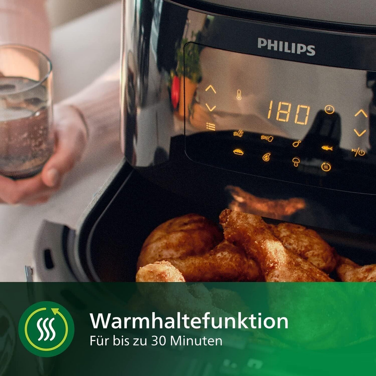 Philips Airfryer XL 6,2 Liter Heißluftfritteuse mit 12 Programmen und Rapid Air